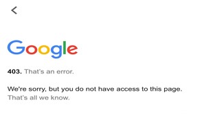 اختلال در خدمات گوگل برای کاربران ایرانی